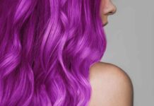 Purple Dye over Green Hair